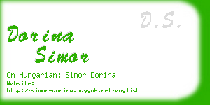 dorina simor business card